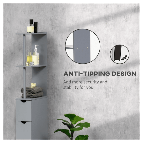 Bathroom Storage Cabinet-Grey T575-S0671386208