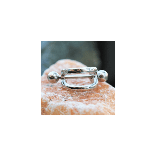 316L Stainless Steel Double Line Cartilage Cuff Earring T575-S0671357180