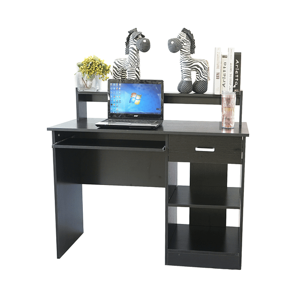 General Style Modern E1 15MM Chipboard Computer Desk Black T575-S0671298385