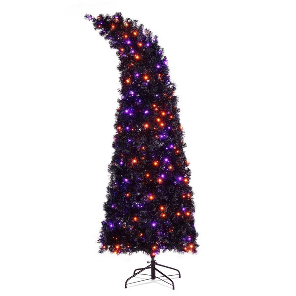 7ft Wizard Hat Shape Automatic Tree Structure PVC Material 1050 Branches 400 Lights 10 Functions Wi T575-S0671348050