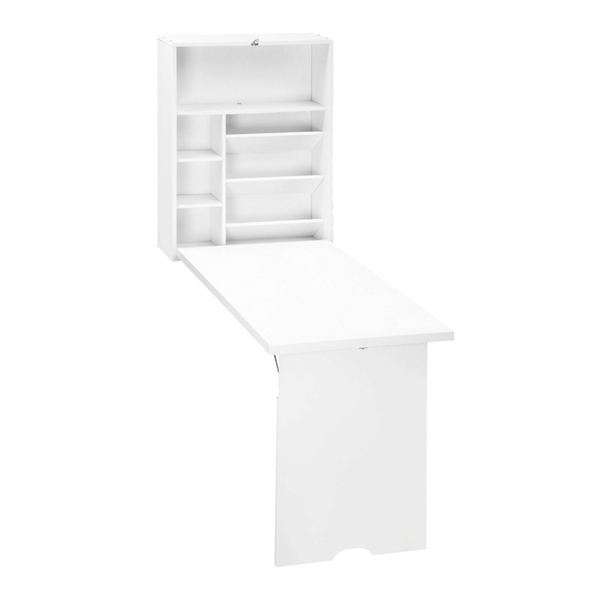 Wall Mount Desk Cabinet-White T575-S0671381538