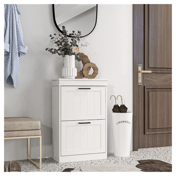 Shoe Storage Cabinet-White T575-S0671383196