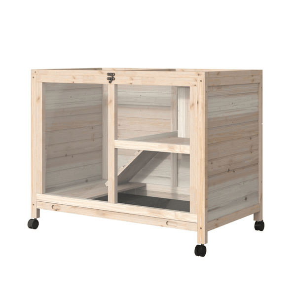 Pet cage /Wood Rabbit Hutch-Natural T575-S0671387692
