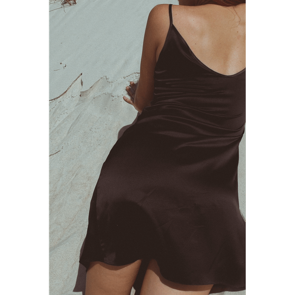 Vela Silk Dress - Jet Black T575-S0671369268