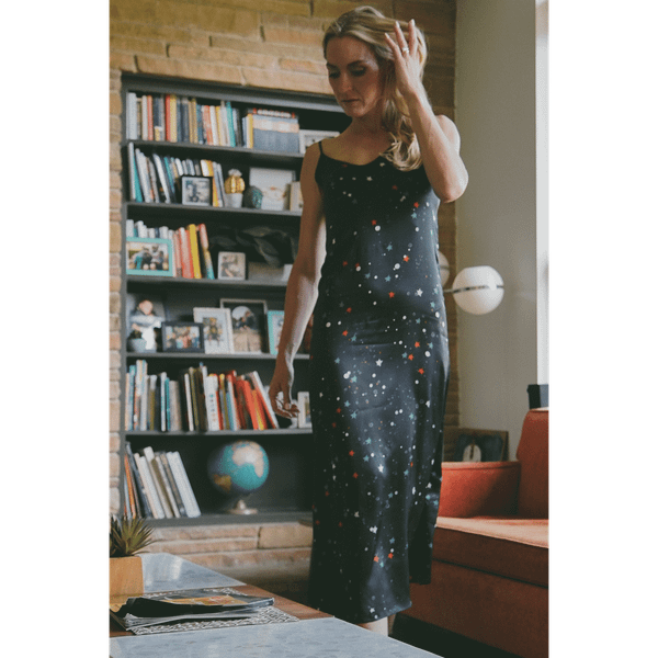 Andromeda Silk Dress - Galaxy T575-V0671371300