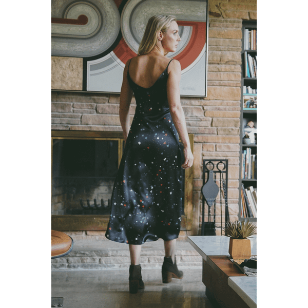 Andromeda Silk Dress - Galaxy T575-V0671371300