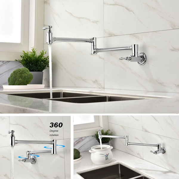 Folding faucet Pot Filler Faucet Wall Mount T575-S0671275243