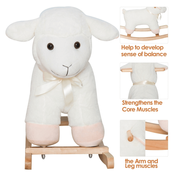 Baby Rocking Hors-White T575-S0671387463