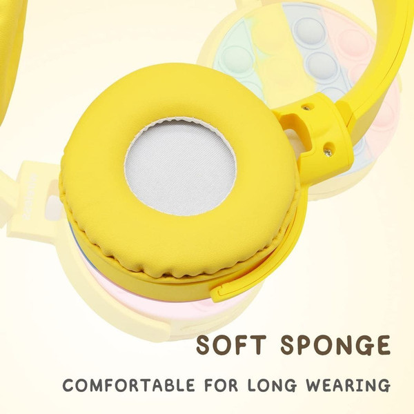 Fidget Headphones Kids Toy Headset, Wireless Bluetooth Headphone Pop Bubble On-Ear Headphone Fidget T575-V0671300604
