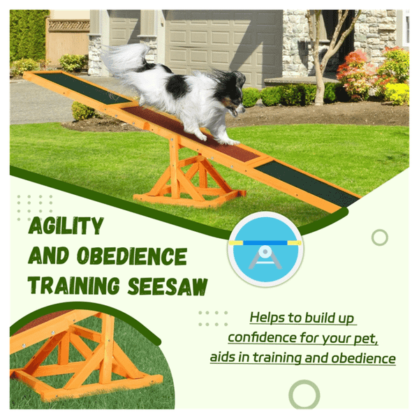 Wooden Dog Agility Seesaw T575-S0671388406