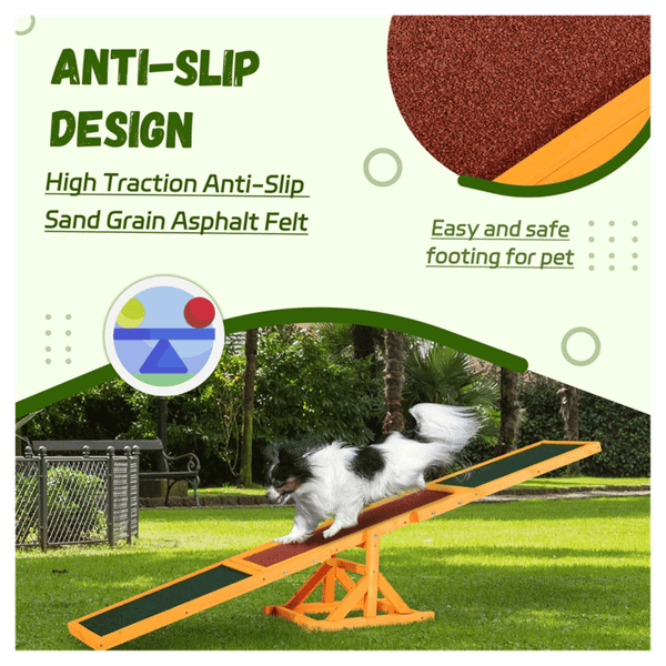 Wooden Dog Agility Seesaw T575-S0671388406