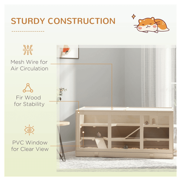 Wooden Hamster Cage T575-S0671387710