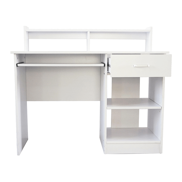 General Style Modern E1 15MM Chipboard Computer Desk White T575-S0671282587