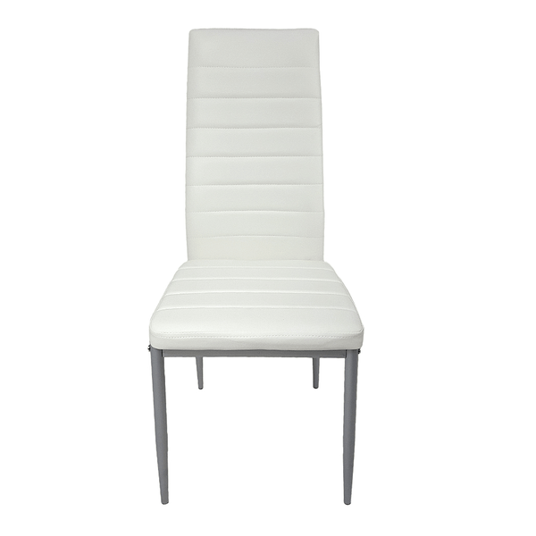 4pcs backrest cushion horizontal sewing decoration PU leather dining chair round tube white cushion T575-S0671295930
