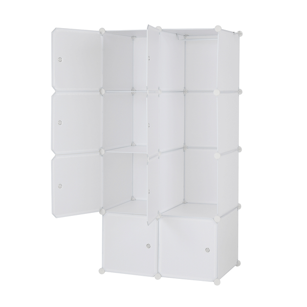 8 Cube Organizer Stackable Plastic Cube Storage Shelves Design Multifunctional Modular Closet Cabin T575-S0671266994