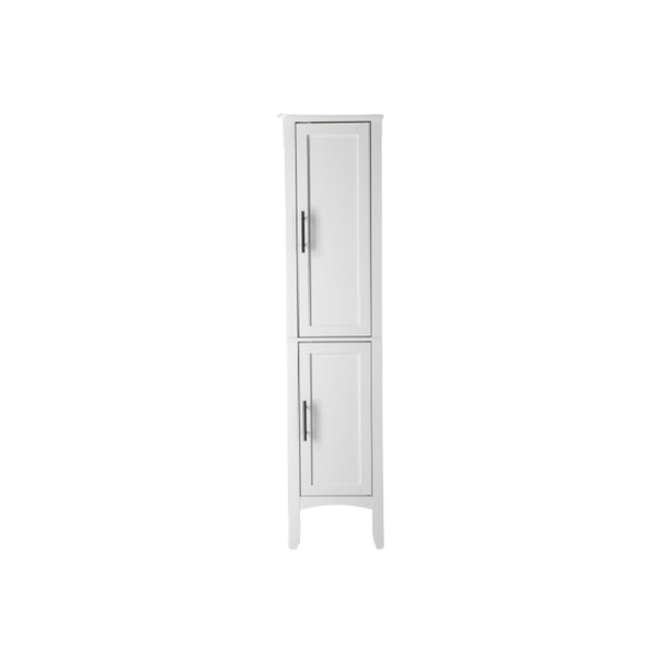 [FCH] Storage Bathroom Cabinet, 2-Door Bathroom High Cabinet, White T575-S0671389742