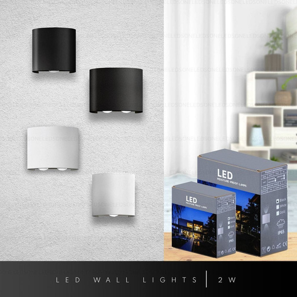 Modern LED Wall Lights IP54 rainproof Aluminum Wall Lamp~1577 T575-S0671386554
