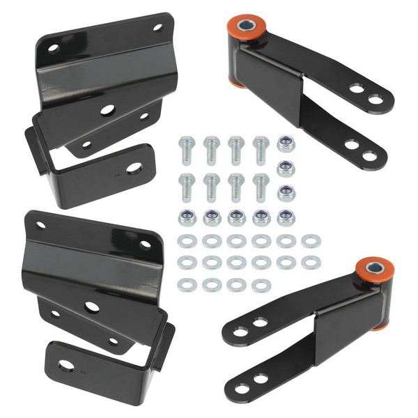 4" Drop Kit Rear Shackles & Hangers For Chevy Silverado 1500 GMC Sierra 1500 2WD 1999-2006 T575-S0671348314