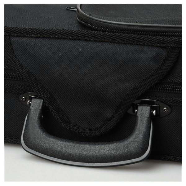 Durable Cloth Fluff Triangle Shape Case with Beige Lining for 4/4 Violin Black T575-S0671291488