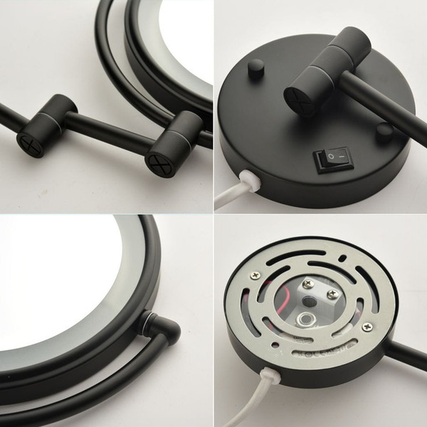 LED Wall Mount Two-Sided Magnifying Makeup Vanity Mirror T575-S0671271192