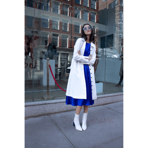 Monique White Coat T575-V0671384297