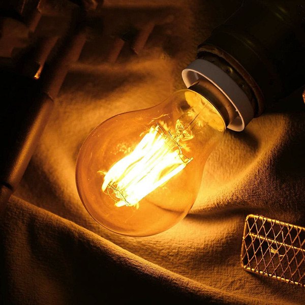 1/3/5/10 Pack Decorative Light Bulbs A60 E26 8W Vintage Edison LED Bulbs ~1138 T575-S0671387242