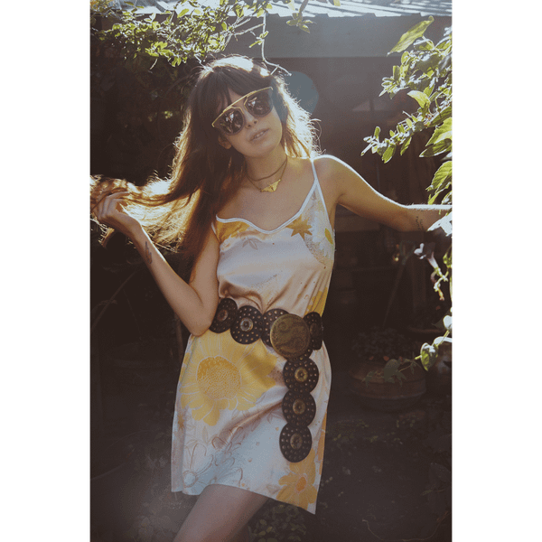 Vela Silk Dress- Flower Constellation T575-S0671369271