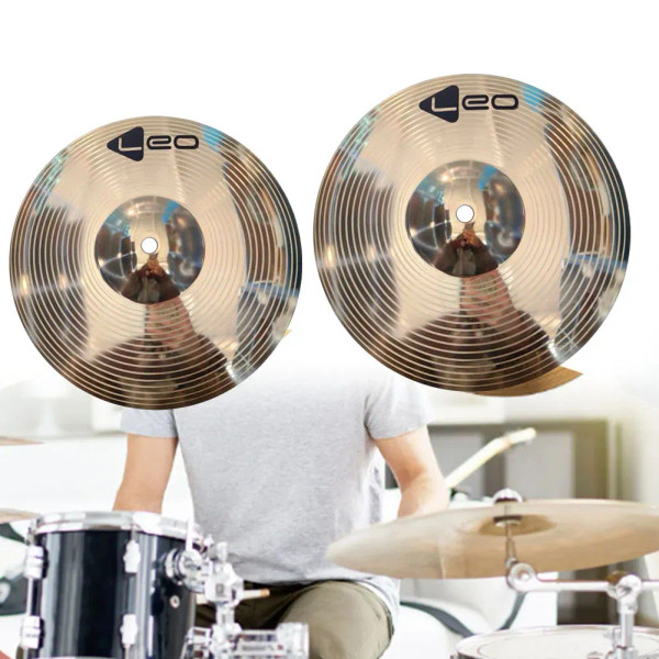 Color: GRAY, Ships From: CHINA - Hi-Hat Jazz Cymbal For Music Programs Metallic Luster Shiny 8 10 I F640-12000038773681684