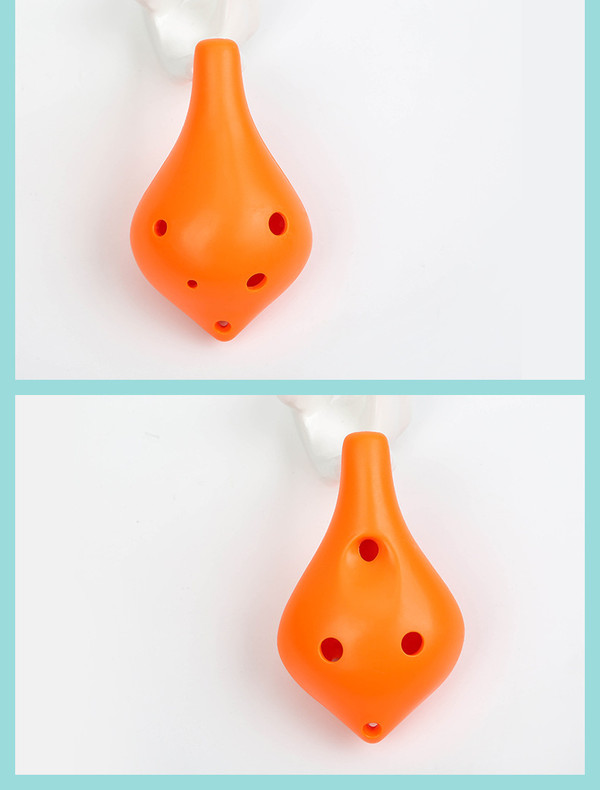 Color: orange - 6 hole Ocarina musical instrument Q119-CJYDQTLQ00018-orange