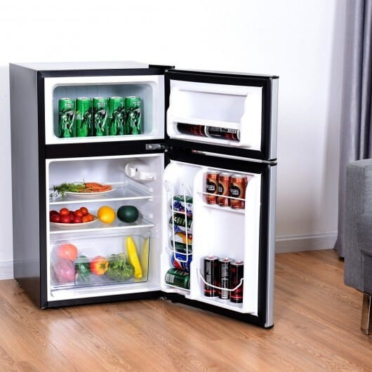 3.2 cu ft. Compact Stainless Steel Refrigerator-White B593-EP22672