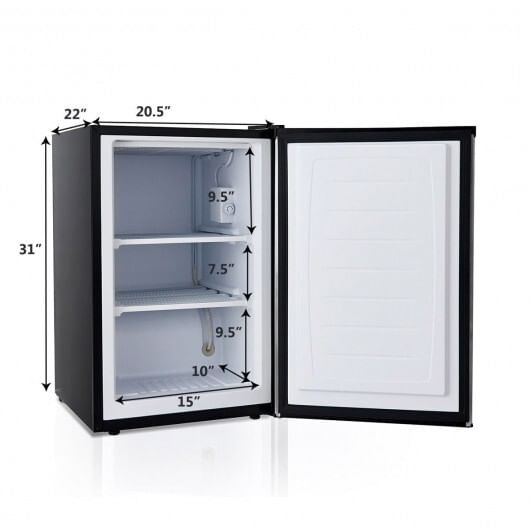 3 Cubic Feet Compact Upright Freezer with Stainless Steel Door B593-EP23796