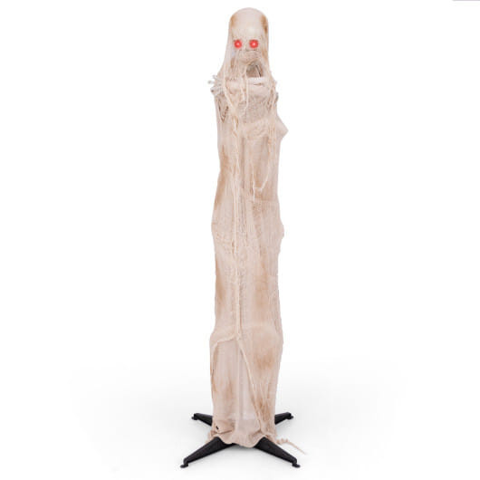 6FT Halloween Animated Standing Mummy with LED Red Glowing Eyes - Size: 6 ft D681-CM24704
