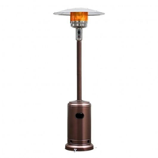 50000 BTU Garden Propane Standing LP Gas Steel Accessories Heater-Bronze - Color: Bronze D681-OP70859CP