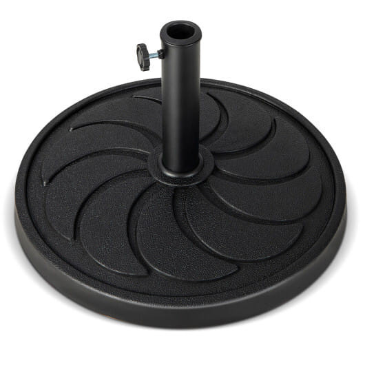 40LBS 21.5Inch Round Outdoor Umbrella Base - Color: Black D681-NP11206