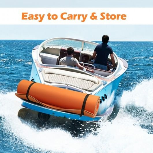 3 Layer Water Floating Pad for Recreation/Relaxing - Color: Orange D681-OP3838