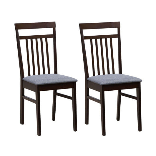 Upholstered Dining Chair Set of 2 - Color: Brown D681-KC56357