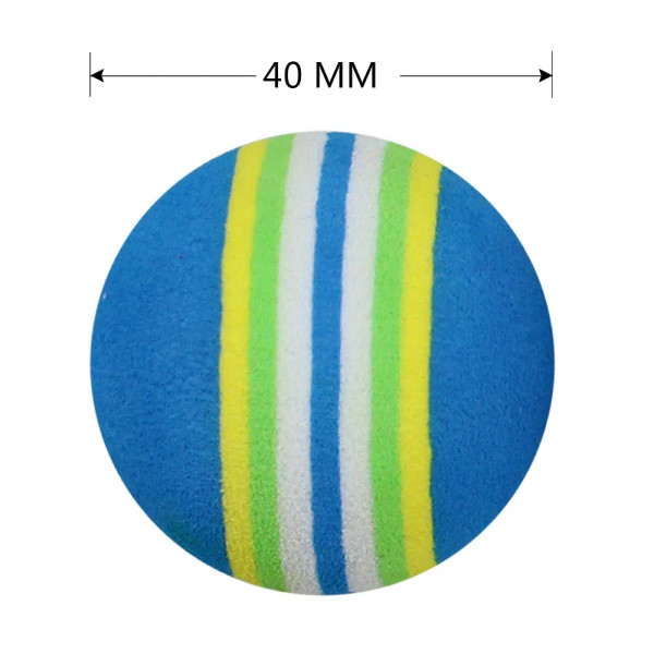 Color: Red - 10 Pcs Rainbow Color EVA Foam Practice Sponge Golf Balls Bulk F640-12000020689982479