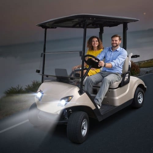  Golf Cart Light Kit, 12 Volt, Street Legal LED Headlight and Taillight Kit with Wiring Harness, Tu E415-QCDTJYAMAHAX8JX9Z001V9