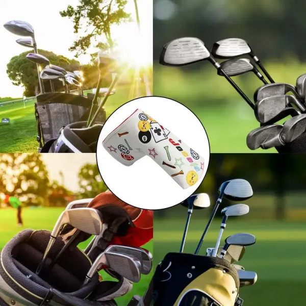 Ships From: france, Color: WHITE - Golf Iron Covers Golfs Rod Covers Golfing Golf Iron Head Covers  F640-12000037728222441