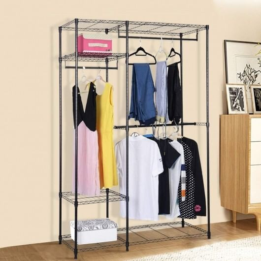 Portable Steel Closet Hanger Storage Rack Organizer B593-HW58701
