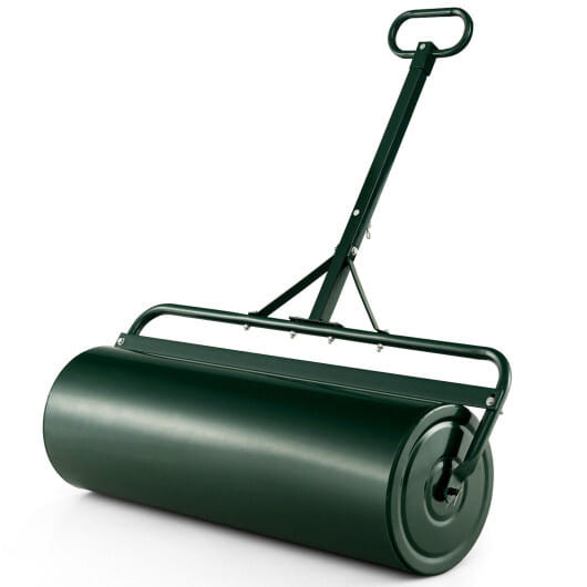 39 Inch Wide Push/Tow Lawn Roller-Green - Color: Green D681-GT4009GN
