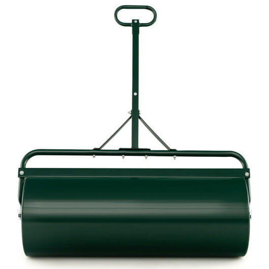 39 Inch Wide Push/Tow Lawn Roller-Green - Color: Green D681-GT4009GN
