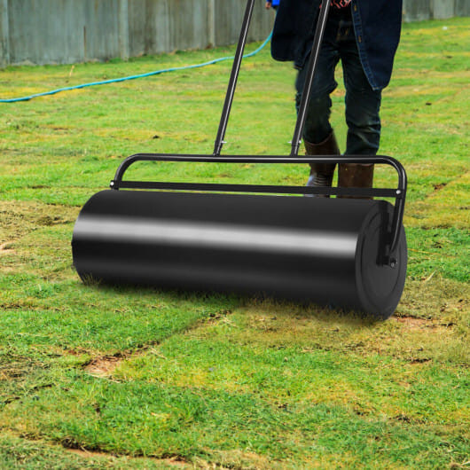 36 x 12 Inches Tow Lawn Roller Water Filled Metal Push Roller B593-GT2914color