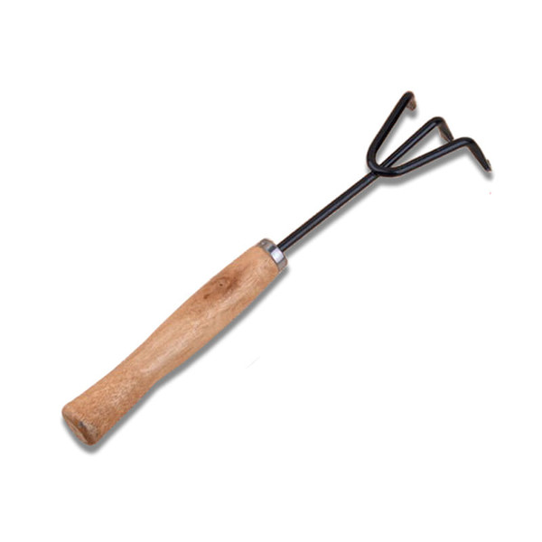 3Pcs Garden Hand Tools Set Iron Gardening Shovel Spade Rake Trowel Wood Handle C122-1124857