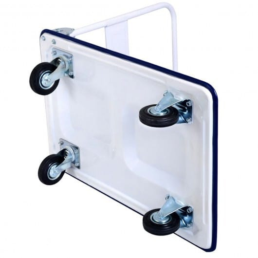 660 Pounds Folding Platform Cart Dolly Hand Truck - Color: Blue D681-TL35298