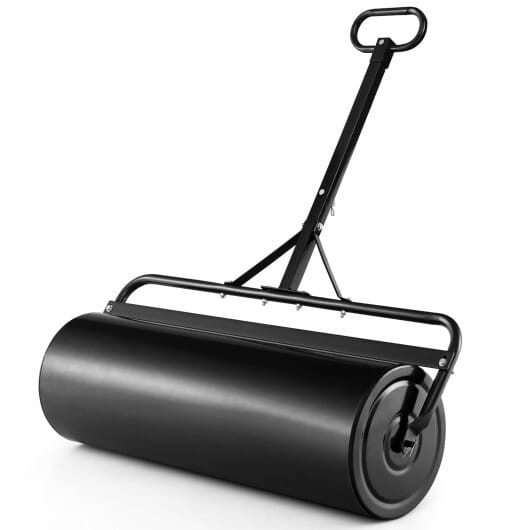 39 Inch Wide Push/Tow Lawn Roller-Black - Color: Black D681-GT4009DK
