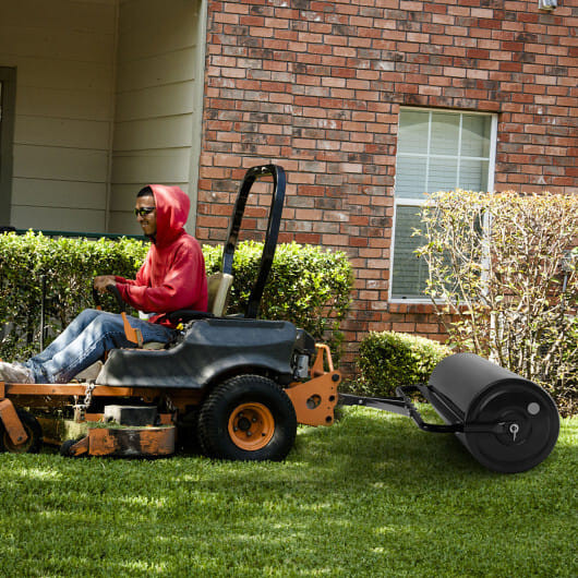 39 Inch Wide Push/Tow Lawn Roller-Black - Color: Black D681-GT4009DK