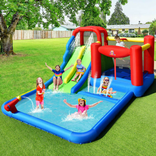 Inflatable Water Slide with Ocean Balls for Kids without Blower B593-NP10144