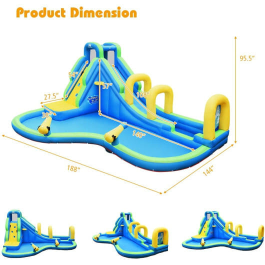 Multifunctional Inflatable Water Bounce with 735W Blower B593-OP70953
