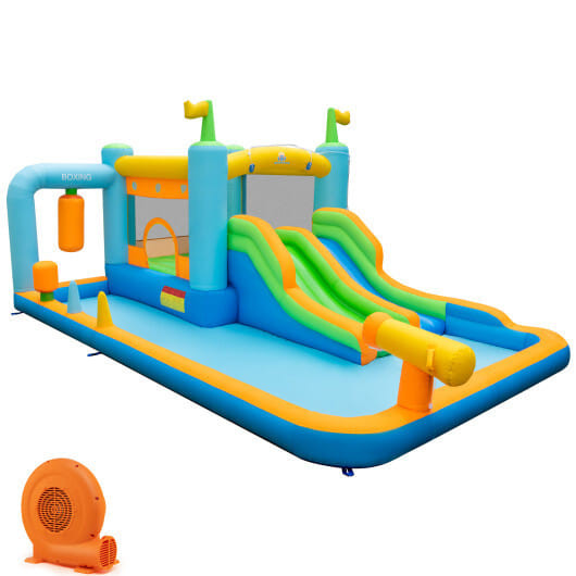 Giant Inflatable Water Slide for Kids Aged 3-10 Years (with 680W Blower) B593-NP11176+ES10151US
